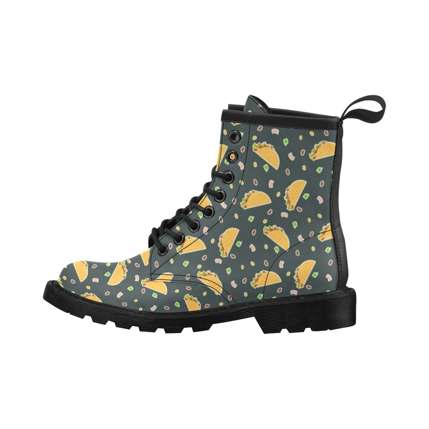 Taco Pattern Print Design TC02 Women's Boots