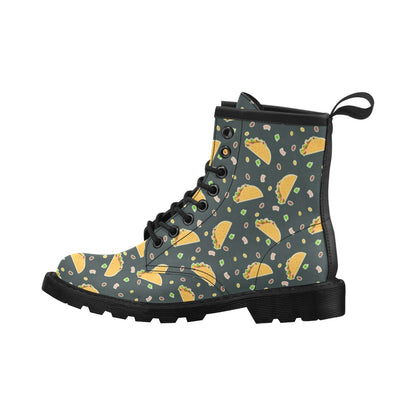 Taco Pattern Print Design TC02 Women's Boots
