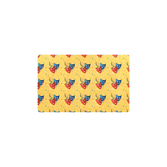 Acting Mask Pattern Print Design 02 Kitchen Mat