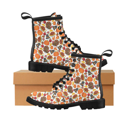 Thanksgiving Print Design LKS304 Women's Boots