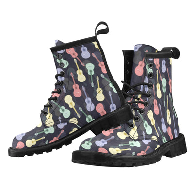 Acoustic Guitar Print Design LKS401 Women's Boots