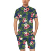 Hibiscus Pattern Print Design HB028 Men's Romper