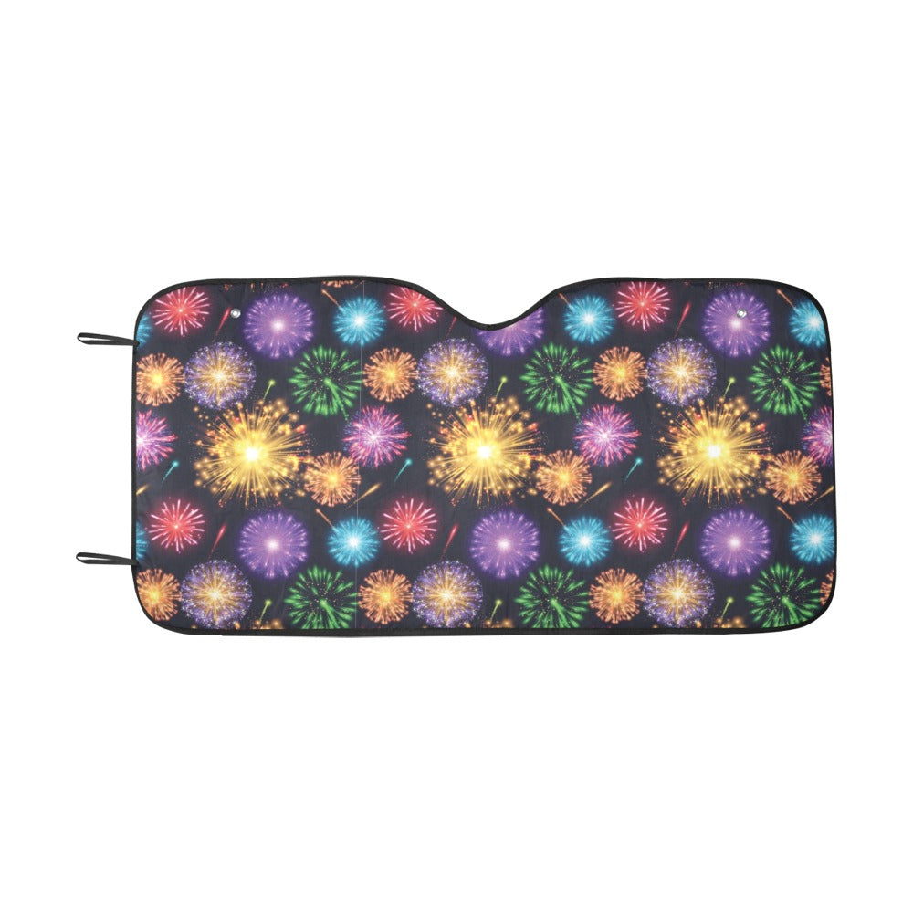 Firework Print Design LKS305 Car front Windshield Sun Shade