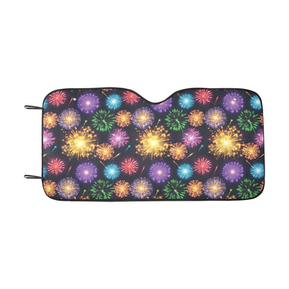 Firework Print Design LKS305 Car front Windshield Sun Shade