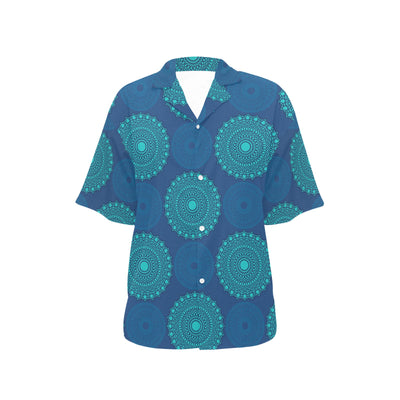 Medallion Pattern Print Design 04 Women's Hawaiian Shirt