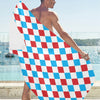 Harlequin Print Design LKS402 Beach Towel 32" x 71"