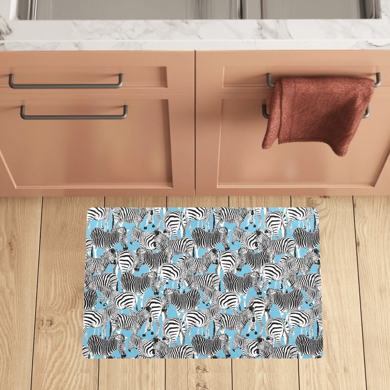 Zebra Print Design LKS305 Kitchen Mat