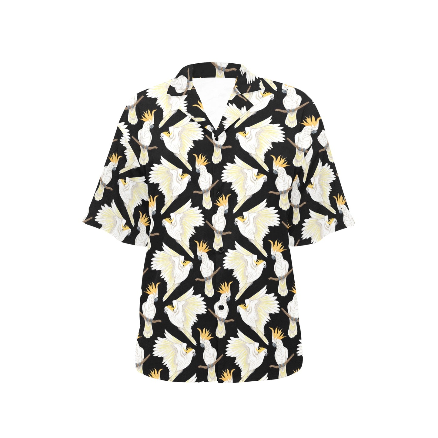 Cockatoo Print Design LKS402 Women's Hawaiian Shirt