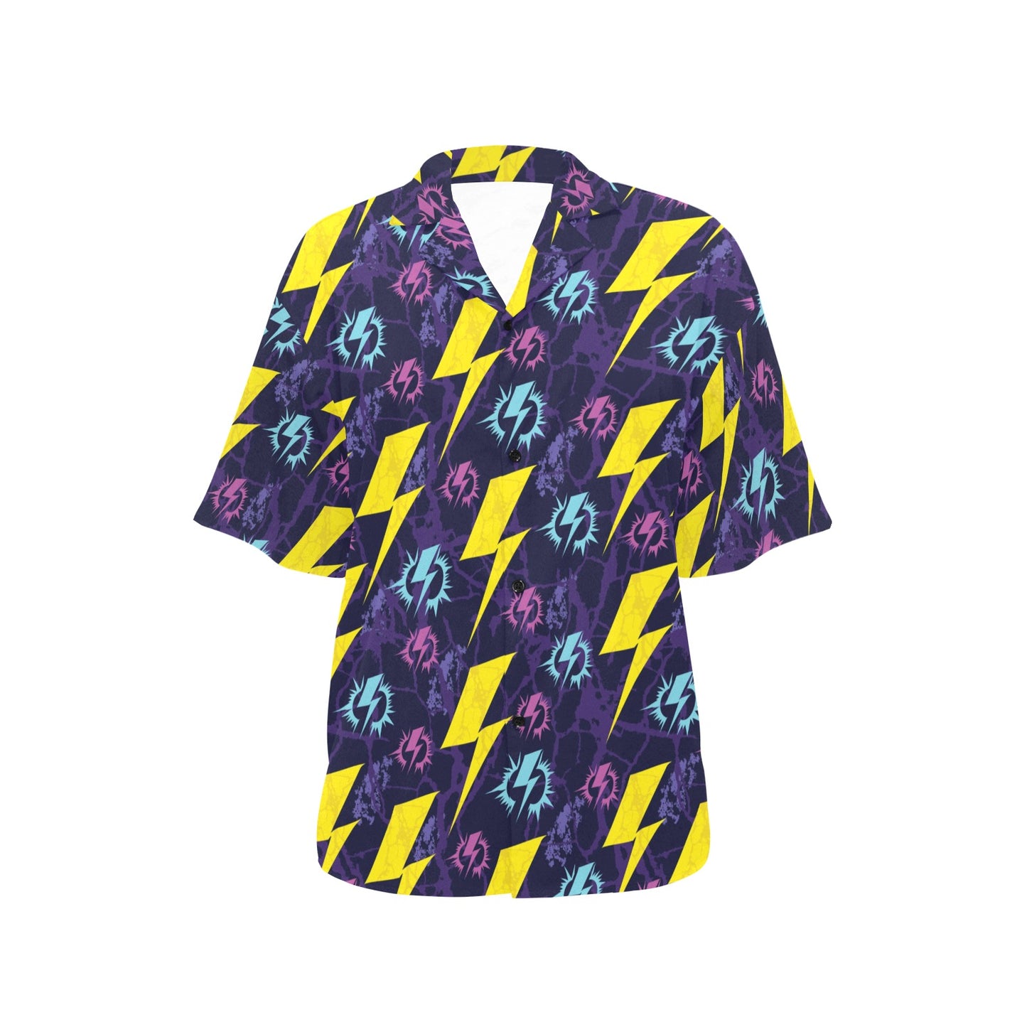 Lightning Thunder Pattern Print Design 01 Women's Hawaiian Shirt