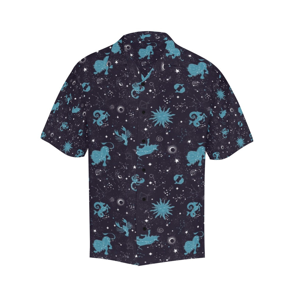 Zodiac Print Design LKS303 Men's Hawaiian Shirt