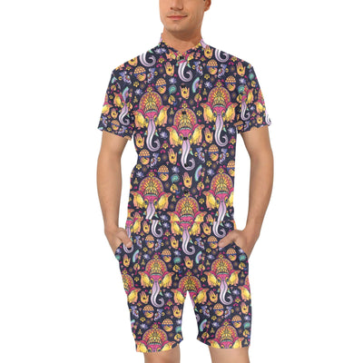 Ganesha Indian Pattern Print Design 03 Men's Romper