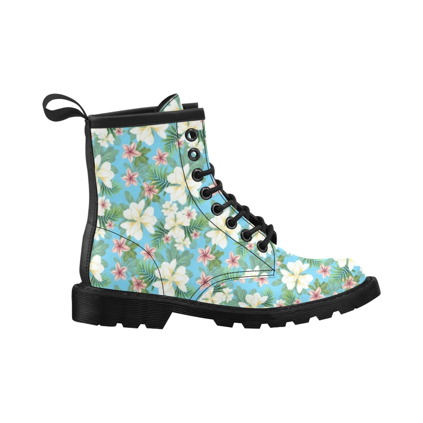 Plumeria Pattern Print Design PM028 Women's Boots