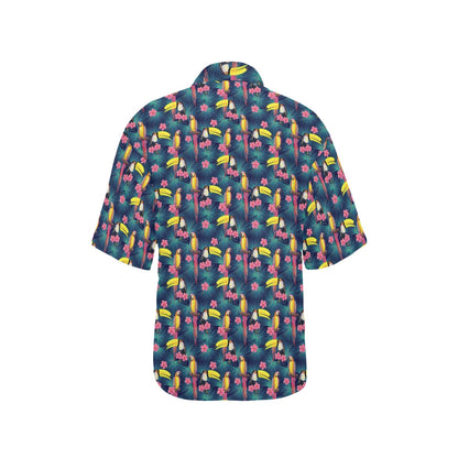 Toucan Parrot Design Women's Hawaiian Shirt