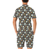 Camper marshmallow Camping Design Print Men's Romper