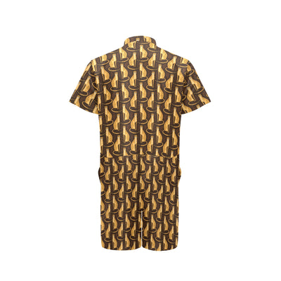 Cheetah Pattern Print Design 03 Men's Romper