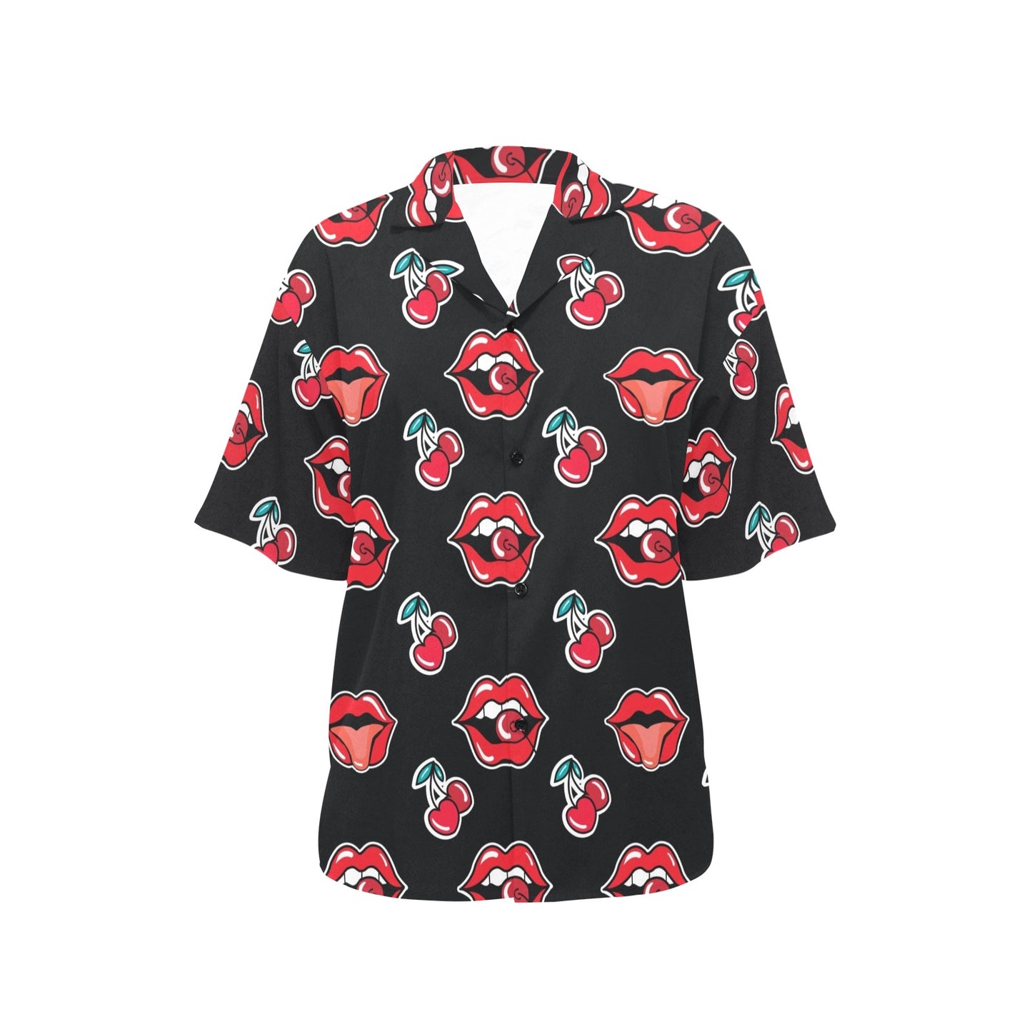 Cherry Pattern Print Design CH04 Women's Hawaiian Shirt