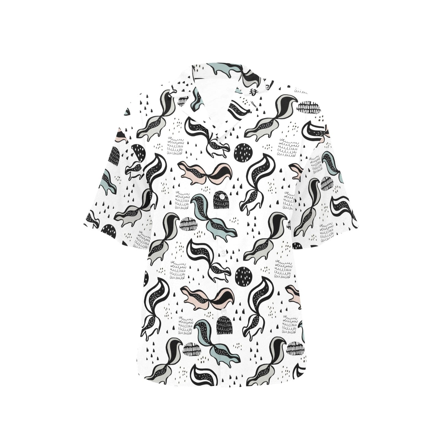 Skunk Print Design LKS303 Women's Hawaiian Shirt