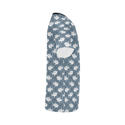 Shark Print Design LKS305 Men's All Over Print T-shirt