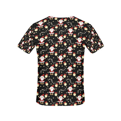 Santa Christmas Themed Print Design LKS307 Women's  T-shirt
