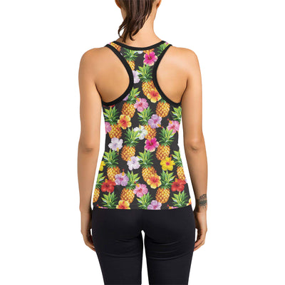 Pineapple Hibiscus Women's Racerback Tank Top