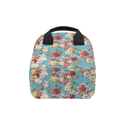 Summer Floral Pattern Print Design SF05 Insulated Lunch Bag