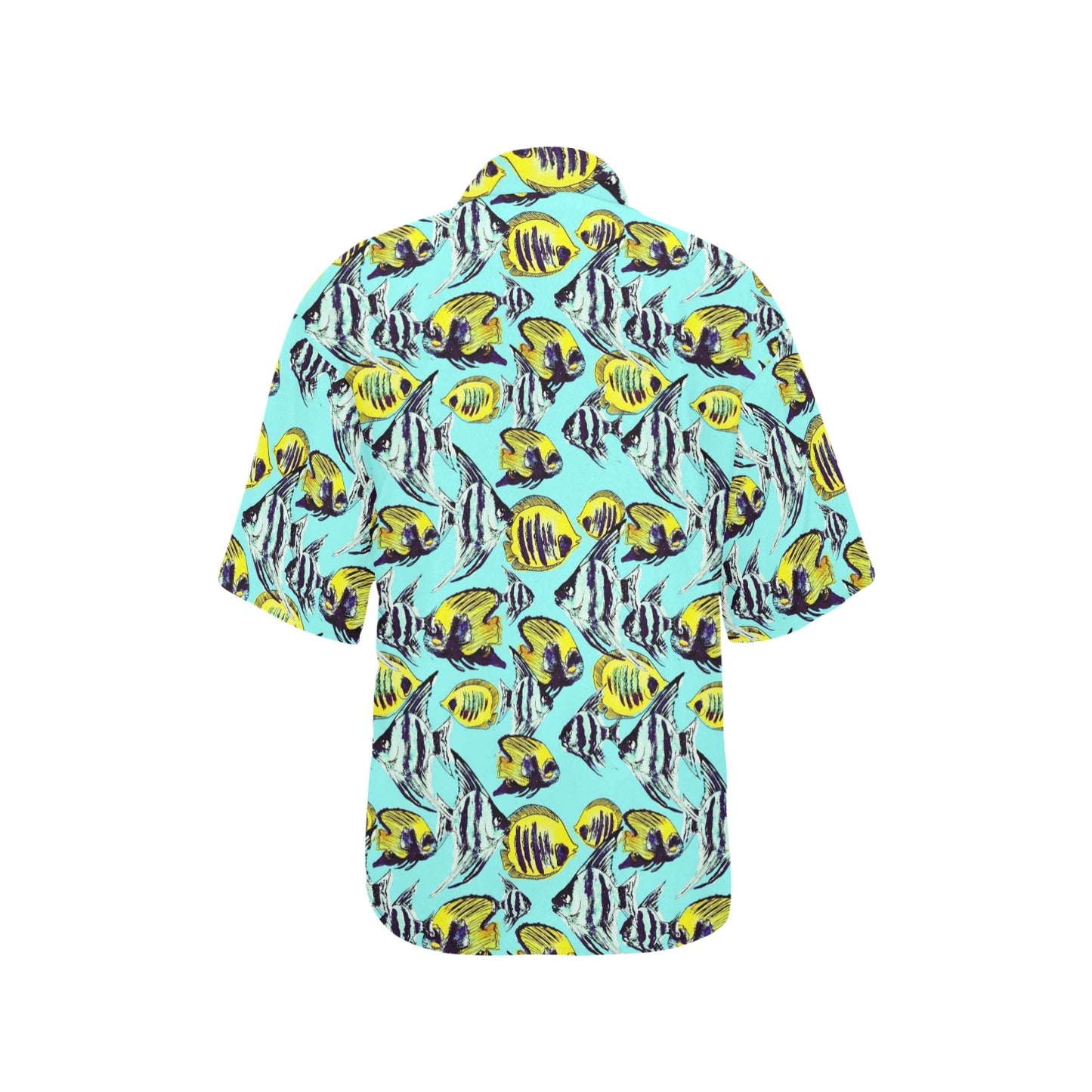 Angelfish Pattern Print Design 02 Women's Hawaiian Shirt