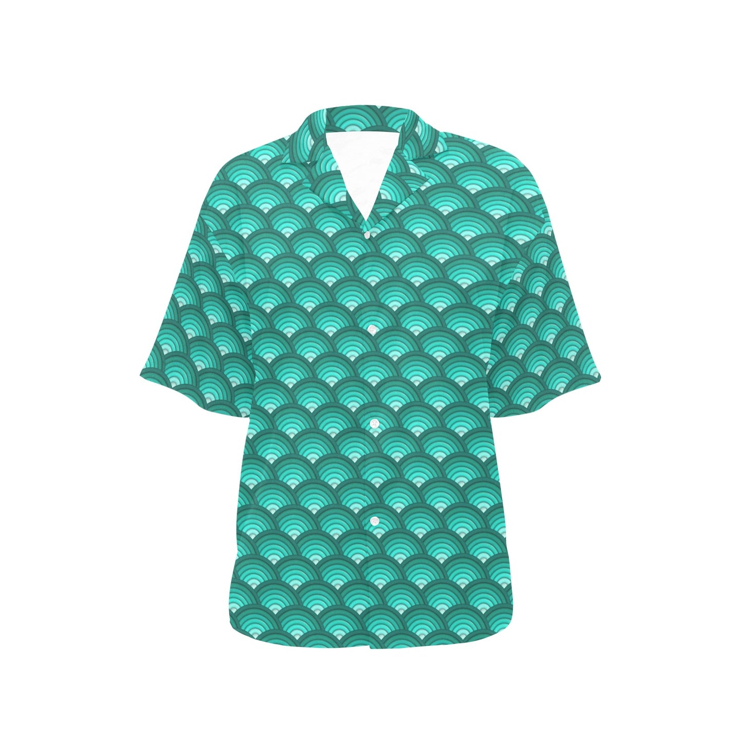 Scales Pattern Print Design 01 Women's Hawaiian Shirt