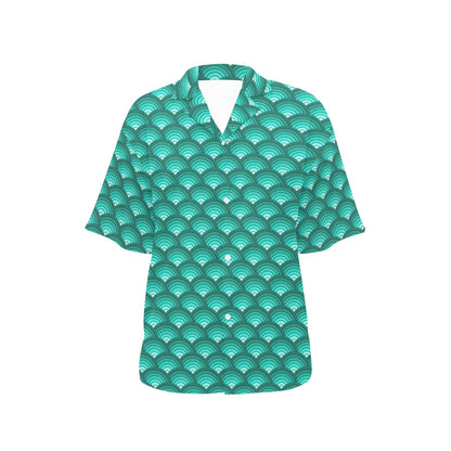 Scales Pattern Print Design 01 Women's Hawaiian Shirt