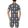 Skull Print Design LKS305 Men's Romper