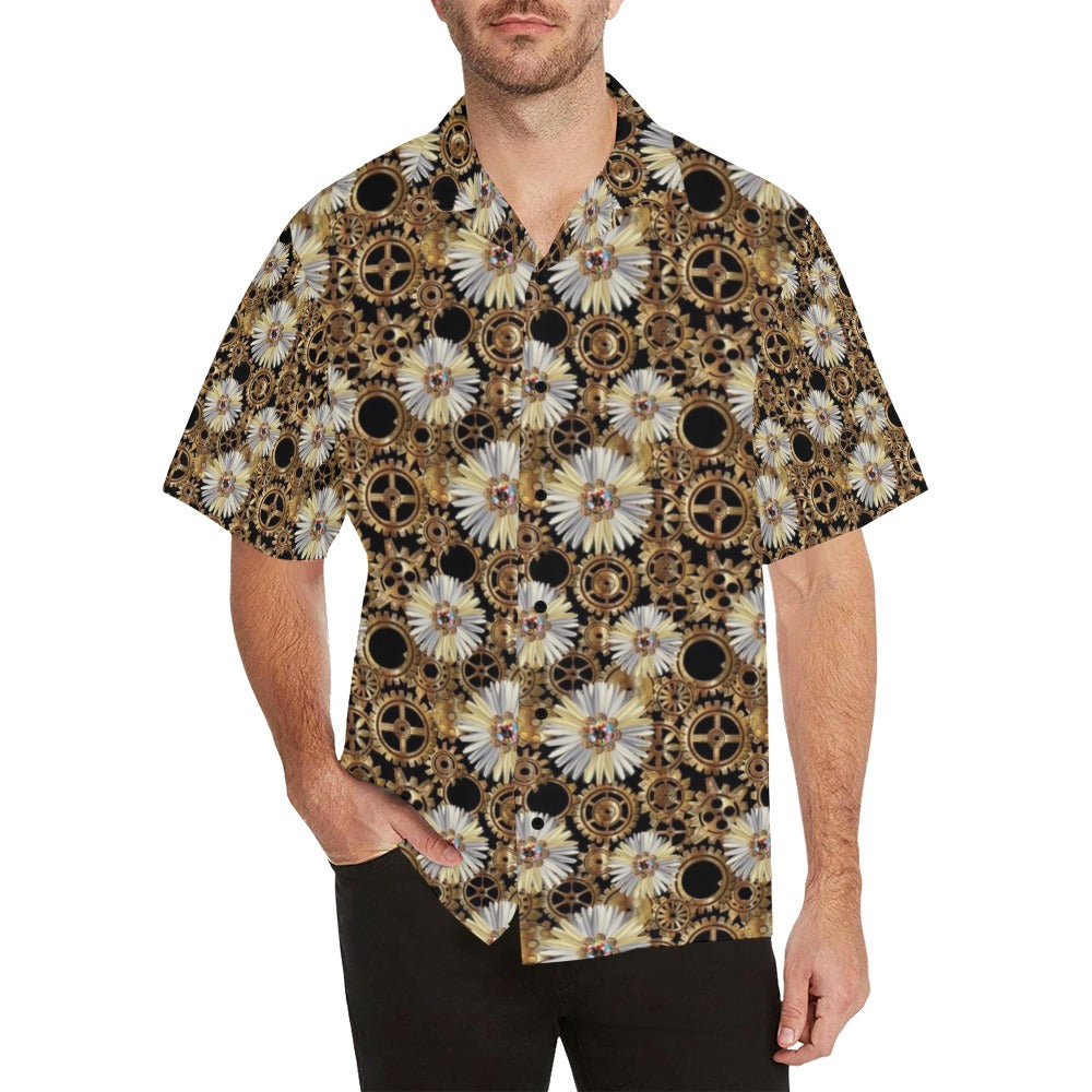 Steampunk Print Design LKS305 Men's Hawaiian Shirt