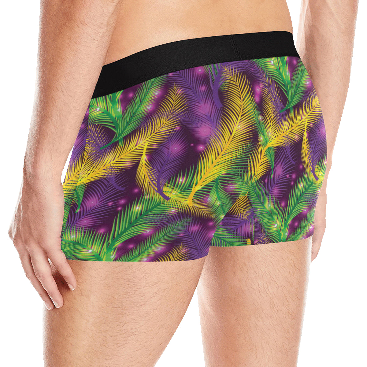 Mardi Gras Pattern Print Design 09 Men's Boxer Briefs