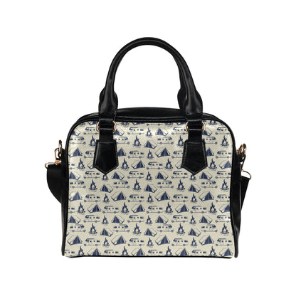 Campfire Pattern Print Design 01 Shoulder Handbag