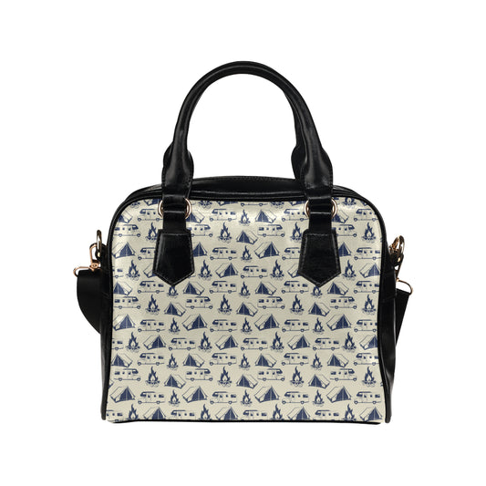 Campfire Pattern Print Design 01 Shoulder Handbag