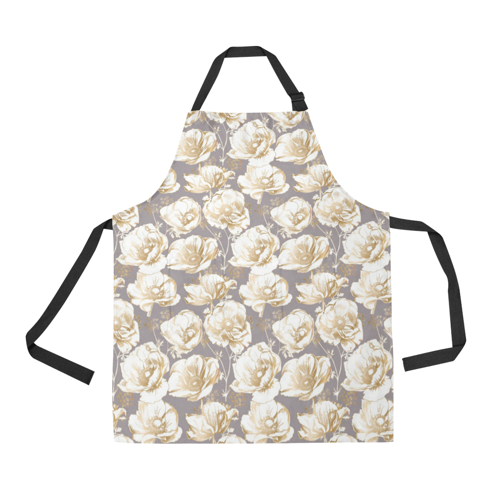 Anemone Pattern Print Design AM05 Apron with Pocket