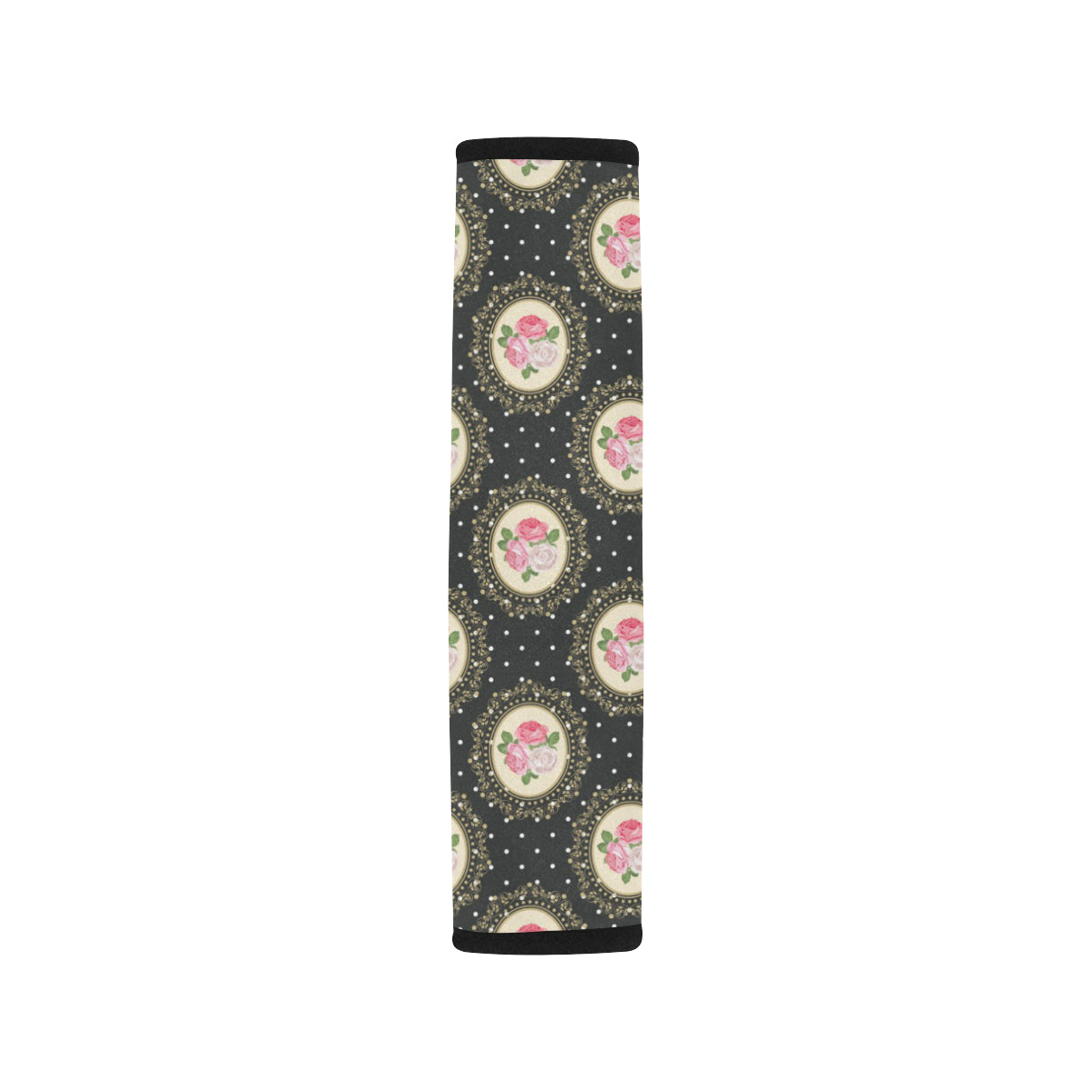 Rose Pattern Print Design RO015 Car Seat Belt Cover