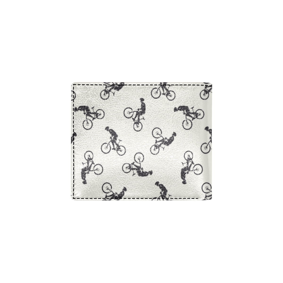 Mountain bike Pattern Print Design 01 Men's ID Card Wallet
