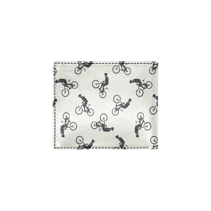 Mountain bike Pattern Print Design 01 Men's ID Card Wallet