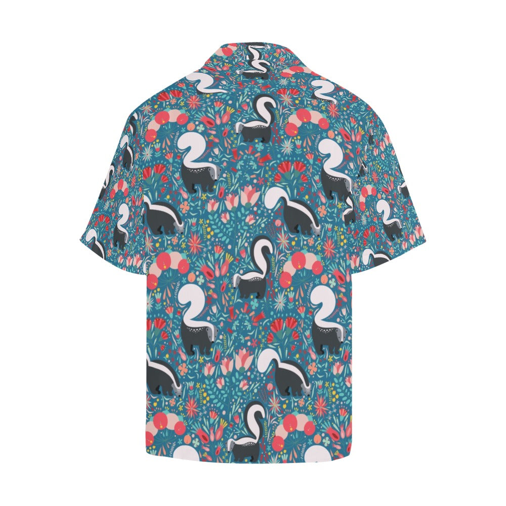 Skunk Print Design LKS302 Men's Hawaiian Shirt