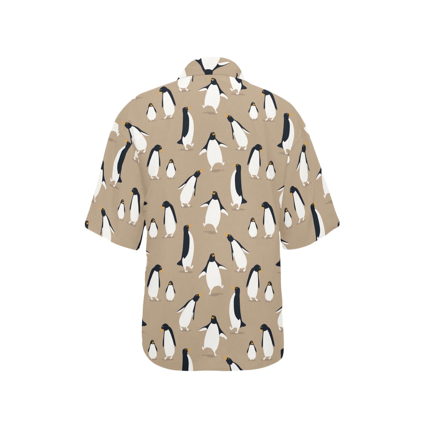 Penguin Pattern Print Design A01 Women's Hawaiian Shirt