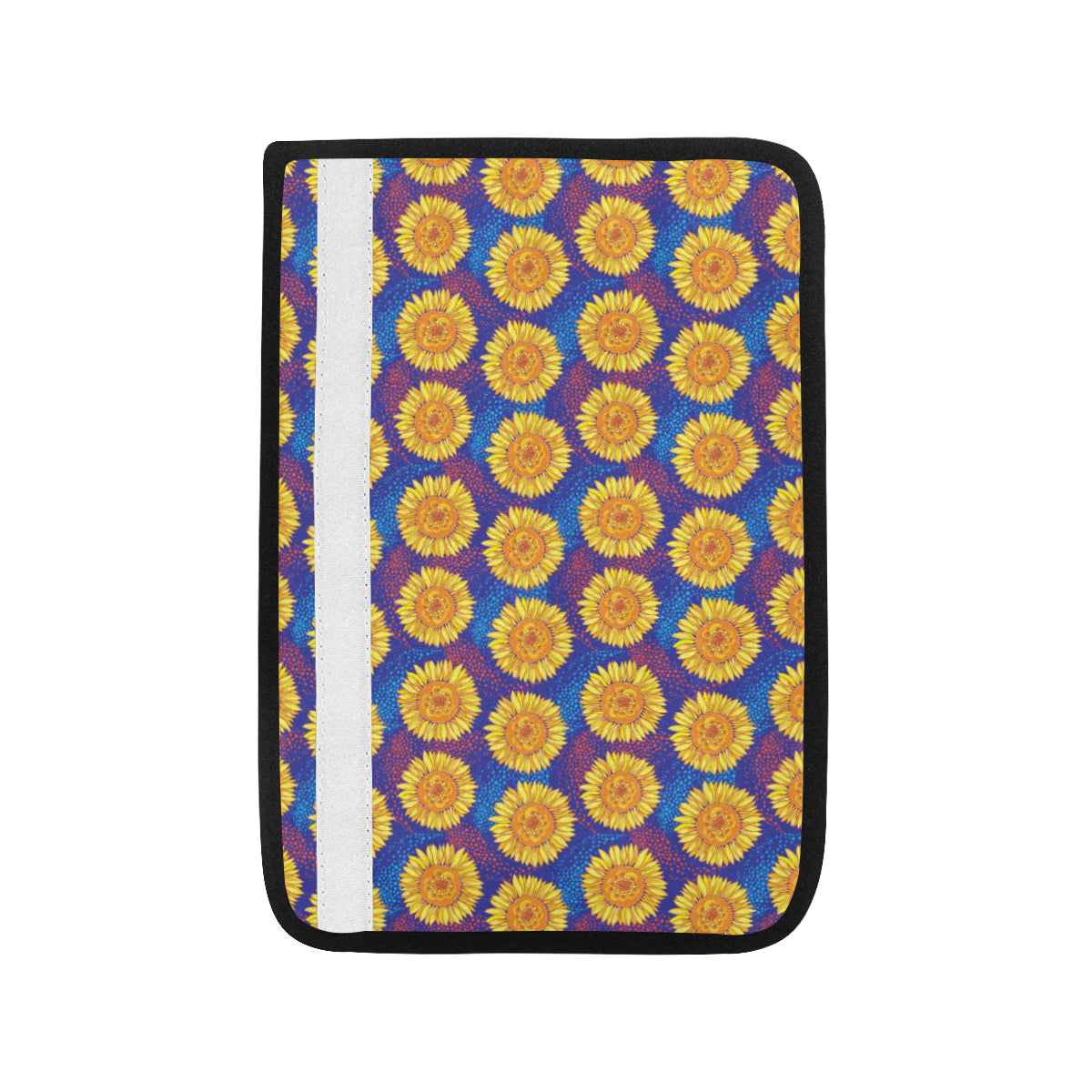 Sunflower Hand Drawn Style Print Car Seat Belt Cover