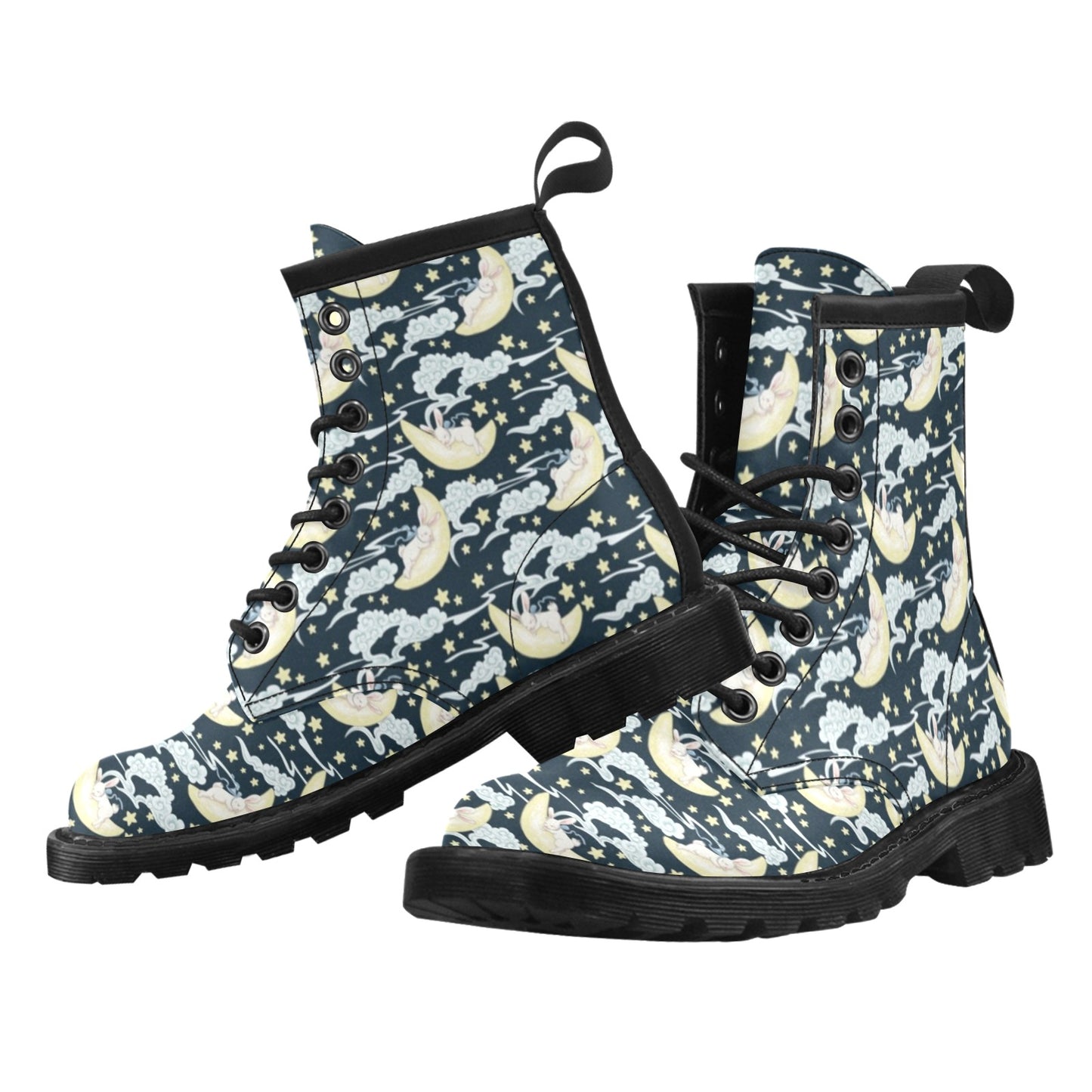 Rabbit Sleeping Pattern Print Design RB08 Women's Boots