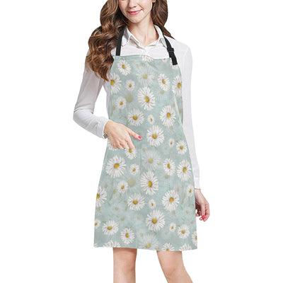 Daisy Pattern Print Design DS012 Apron with Pocket