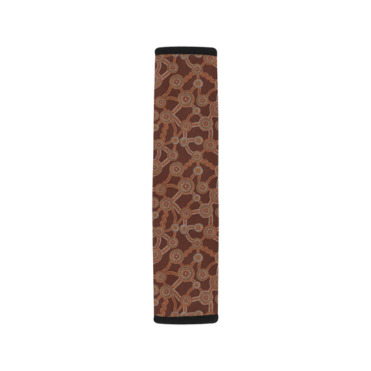 Aboriginal Pattern Print Design 03 Car Seat Belt Cover