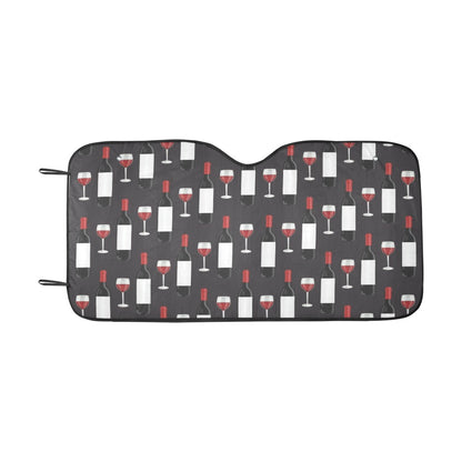 Wine Print Design LKS309 Car front Windshield Sun Shade