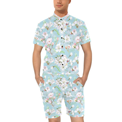 Apple blossom Pattern Print Design AB06 Men's Romper