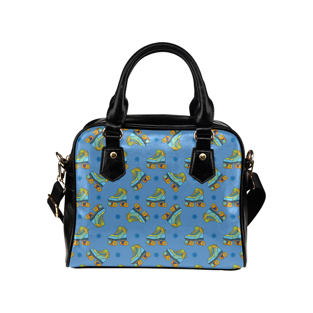 Roller skate Pattern Print Design A04 Shoulder Handbag
