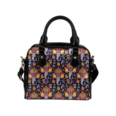 Ganesha Indian Pattern Print Design 03 Shoulder Handbag