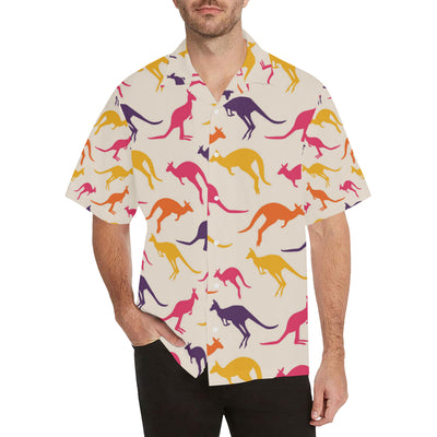 Kangaroos Pattern Print Design 01 Men's Hawaiian Shirt