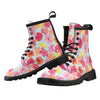 Hibiscus Pattern Print Design HB020 Women's Boots