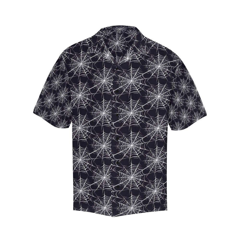 Spider Web Print Design LKS303 Men's Hawaiian Shirt